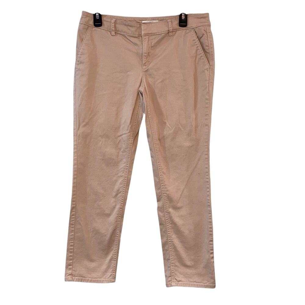 LOFT Marisa Modern Fit Pants‎ 8 Petite Pale Pink Straight Work Career